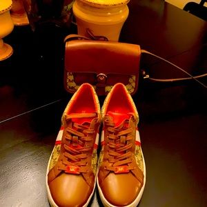 Michael Kors set bag and sneakers size 9.5